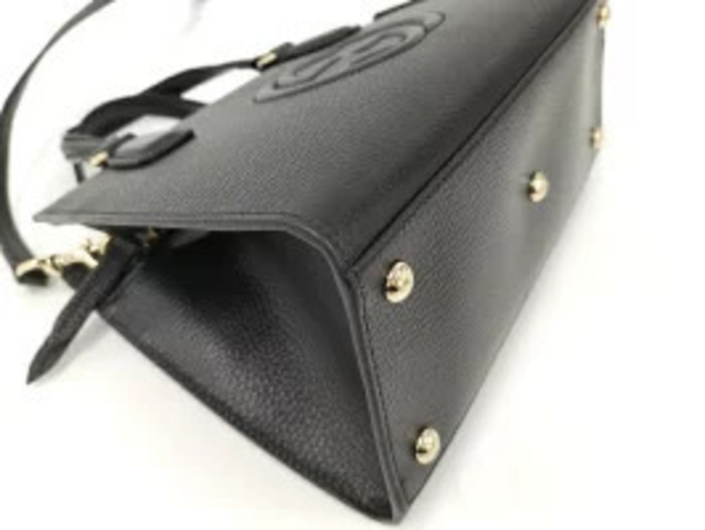 Gucci Black Leather Tote Bag Soho Crossbody - Picture 5 of 9